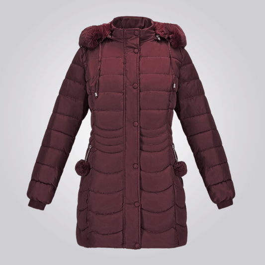 Manteau Long avec Capuche Amovible pour Femme | Idéal pour l’Hiver