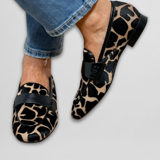 Mocassins avec Imprimé Animalier pour Femmes | Idéal pour Un Usage Quotidien