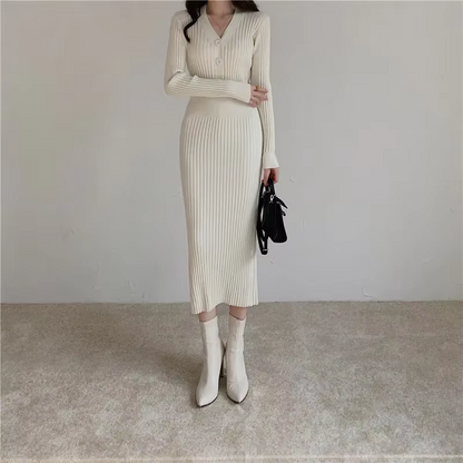 Robe Ajustée Avec Boutons Pour Femme | Idéale Pour Le Quotidien Et Les Sorties