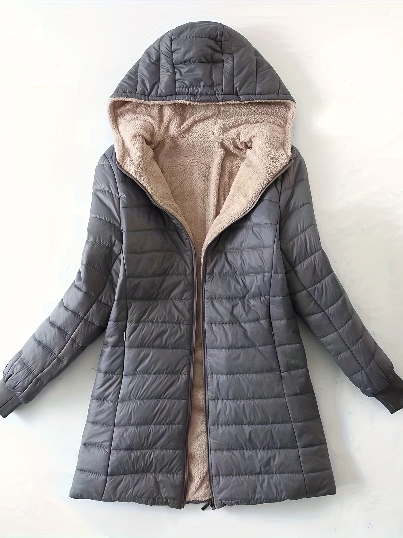 Veste Longue À Fermeture Zippée Pour Femme | Idéale Pour La Saison Froide
