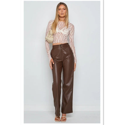 Pantalon Taille Haute Avec Coupe Évasée Pour Femme | Idéal Pour Sorties Et Événements