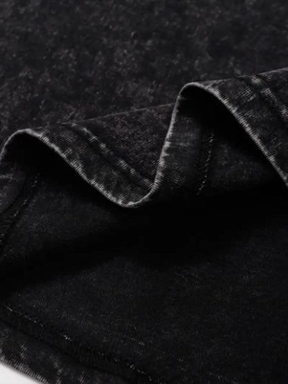 Chemise À Manches Longues Avec Effet Délavé Vintage Pour Hommes | Idéal Pour L’Automne Et Le Printemps