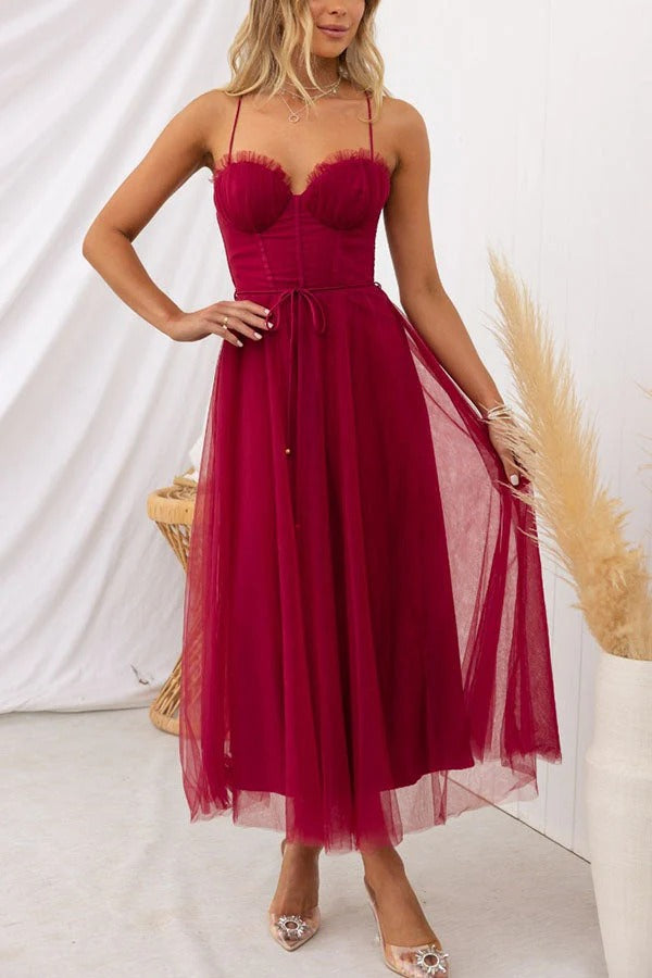 Robe Longue de Soirée à Bretelles en tissu Fluide pour Femme | Idéale pour les Cérémonies Estivales