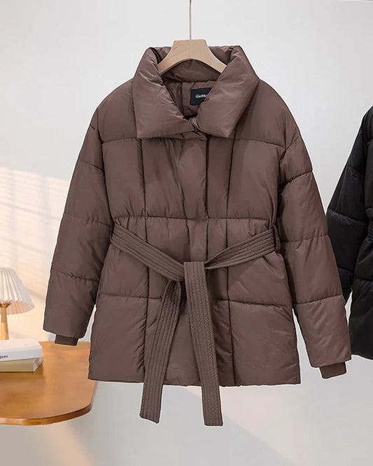 Veste Matelassée avec Revers Et Rembourrage Léger pour Femme | Idéale pour Les Journées Fraîches