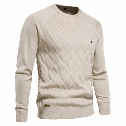 Pull À Col Roulé Avec Motif Losanges Pour Homme | Usage Quotidien