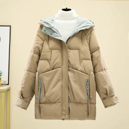 Veste à Capuche avec Fermeture Zippée pour Femme | Idéale pour la Saison Froide