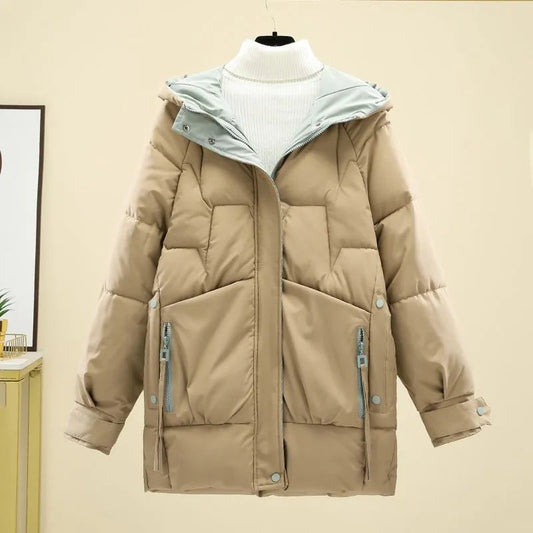 Veste à Capuche avec Fermeture Zippée pour Femme | Idéale pour la Saison Froide