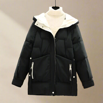 Veste à Capuche avec Fermeture Zippée pour Femme | Idéale pour la Saison Froide