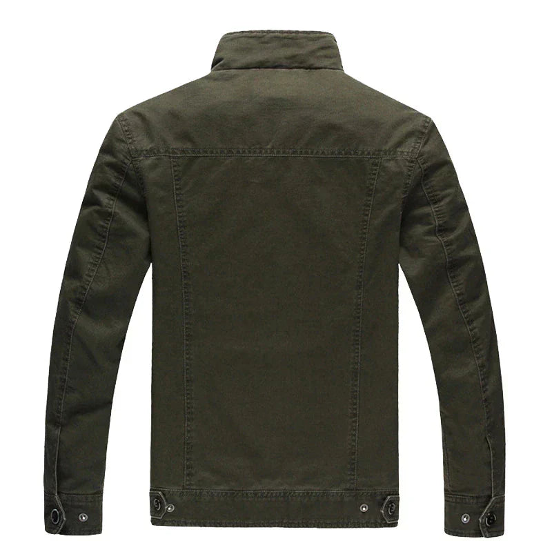 Veste Field Jacket avec Col Montant et Poches Multiples pour Hommes | Idéal pour Saisons Intermédiaires