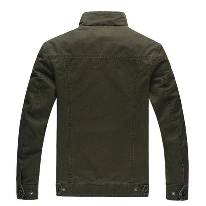 Veste Field Jacket avec Col Montant et Poches Multiples pour Hommes | Idéal pour Saisons Intermédiaires