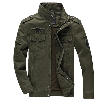 Veste Field Jacket avec Col Montant et Poches Multiples pour Hommes | Idéal pour Saisons Intermédiaires