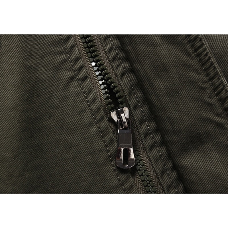 Veste Field Jacket avec Col Montant et Poches Multiples pour Hommes | Idéal pour Saisons Intermédiaires