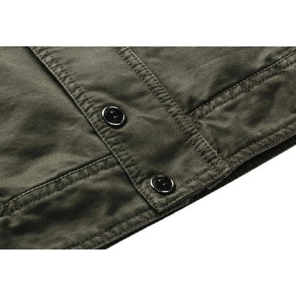 Veste Field Jacket avec Col Montant et Poches Multiples pour Hommes | Idéal pour Saisons Intermédiaires