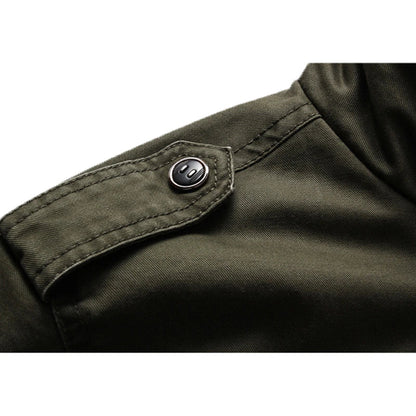 Veste Field Jacket avec Col Montant et Poches Multiples pour Hommes | Idéal pour Saisons Intermédiaires
