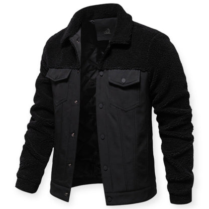 Veste Isolée avec Doublure Et Fermeture À Pression pour Hommes | Idéale pour Les Journées Froides