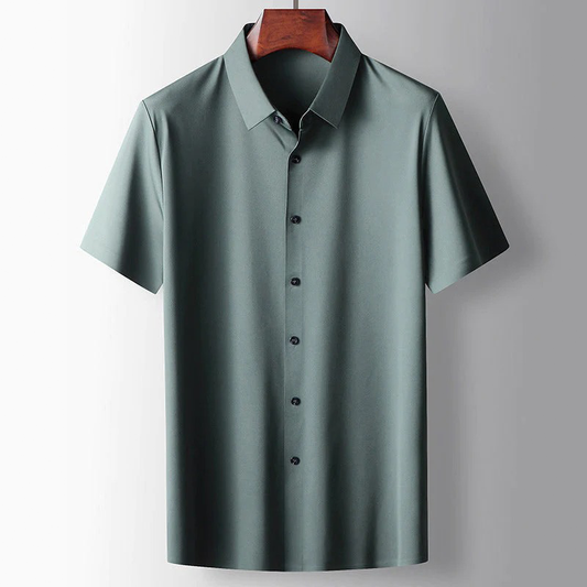 Chemise à Coupe Droite avec Col Classique pour Homme | Idéale pour le Bureau et les Loisirs