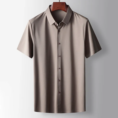 Chemise à Coupe Droite avec Col Classique pour Homme | Idéale pour le Bureau et les Loisirs