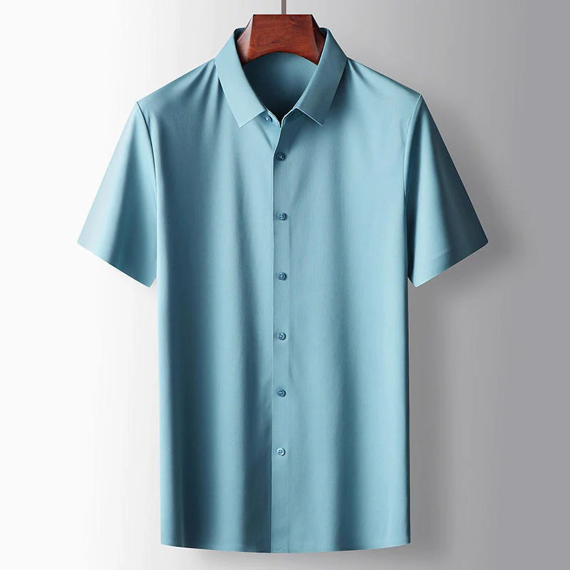 Chemise à Coupe Droite avec Col Classique pour Homme | Idéale pour le Bureau et les Loisirs