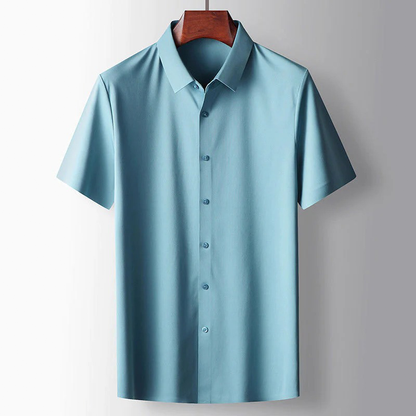 Chemise à Coupe Droite avec Col Classique pour Homme | Idéale pour le Bureau et les Loisirs