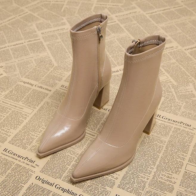 Bottines à Talon Bloc pour Femmes | Idéal pour l’Hiver et l’Usage Quotidien