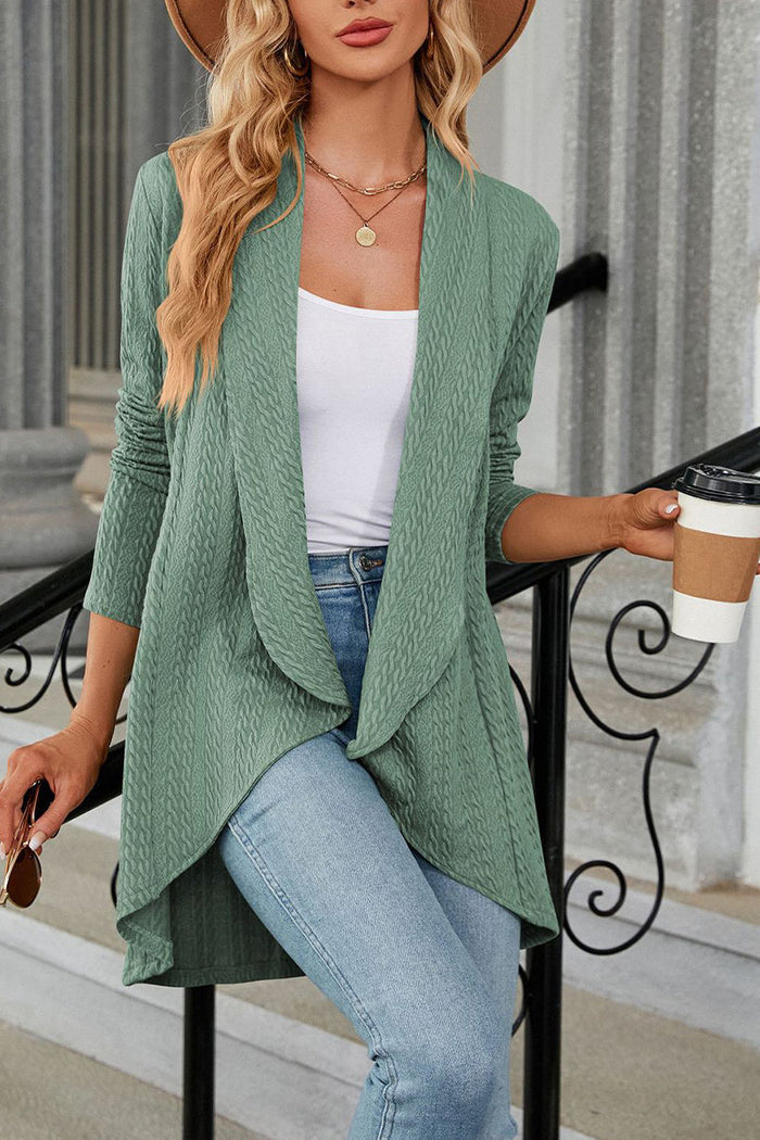 Cardigan Ample à Revers pour Femme | Idéal pour le Quotidien et le Bureau