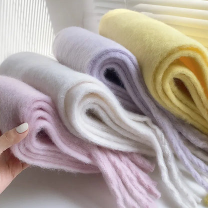 Écharpe Longue d’Hiver avec Finition Lisse pour Femme | Idéale pour la Saison Froide
