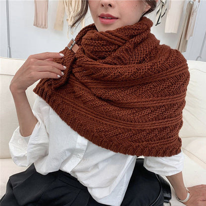 Châle Trinagle Doux avec Boucle pour Femme | Idéal pour l’Hiver