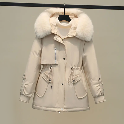 Manteau d’Hiver Matelassé avec Capuche pour Femme | Idéal pour la Saison Froide