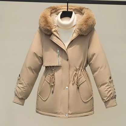 Manteau d’Hiver Matelassé avec Capuche pour Femme | Idéal pour la Saison Froide