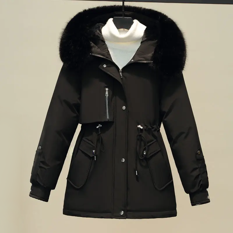 Manteau d’Hiver Matelassé avec Capuche pour Femme | Idéal pour la Saison Froide