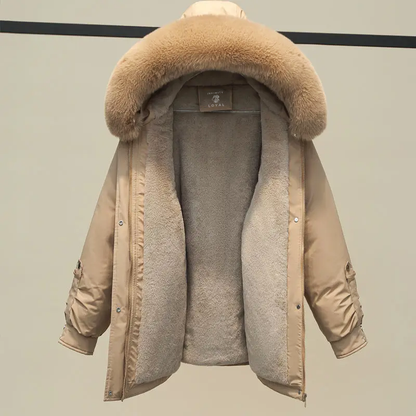 Manteau d’Hiver Matelassé avec Capuche pour Femme | Idéal pour la Saison Froide