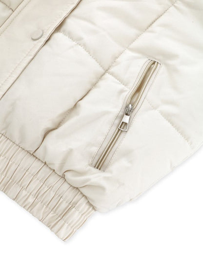 Veste Matelassée Avec Capuche Et Fermeture Zippée Pour Femme | Idéale Pour La Saison Froide