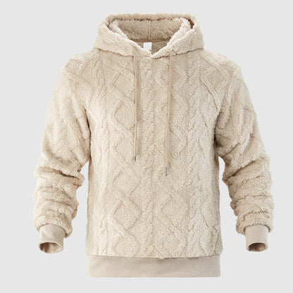 Sweat à capuche texturé pour hommes