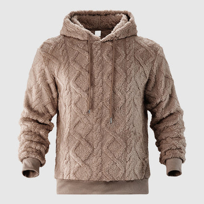 Sweat à capuche texturé pour hommes