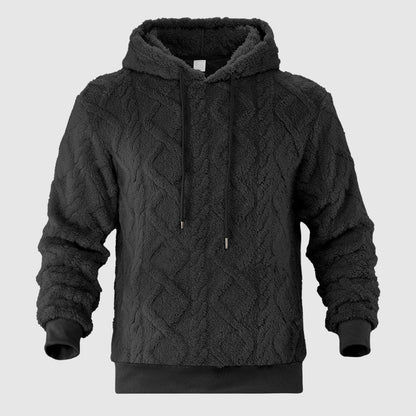 Sweat à capuche texturé pour hommes