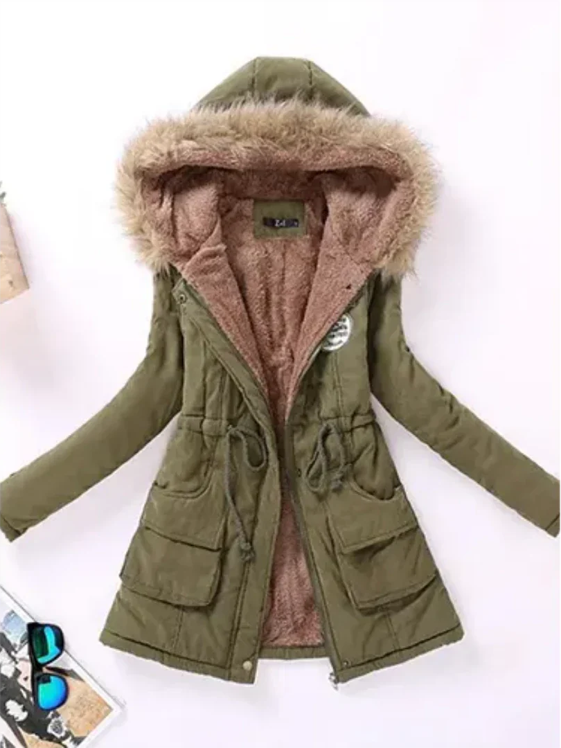 Veste d’Hiver avec Capuche et Doublure Intérieure pour Femmes | Idéale pour le Quotidien