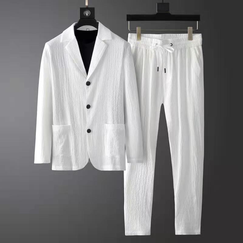 Ensemble Blazer et Pantalon avec Taille Élastique pour Homme | Idéal pour Mi-Saison