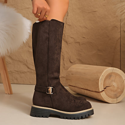 Bottes hautes zippées pour femmes