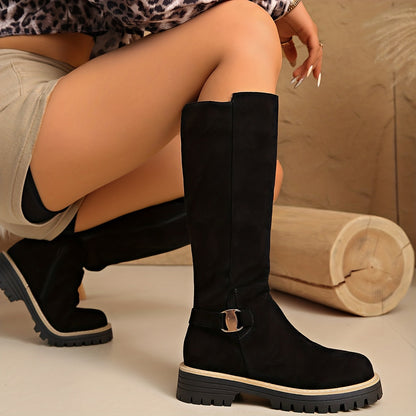 Bottes hautes zippées pour femmes