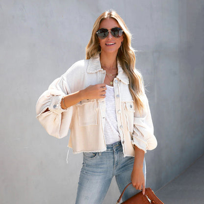 Veste Courte pour Femme Avec Coupe Droite | Idéal pour Saison Froide