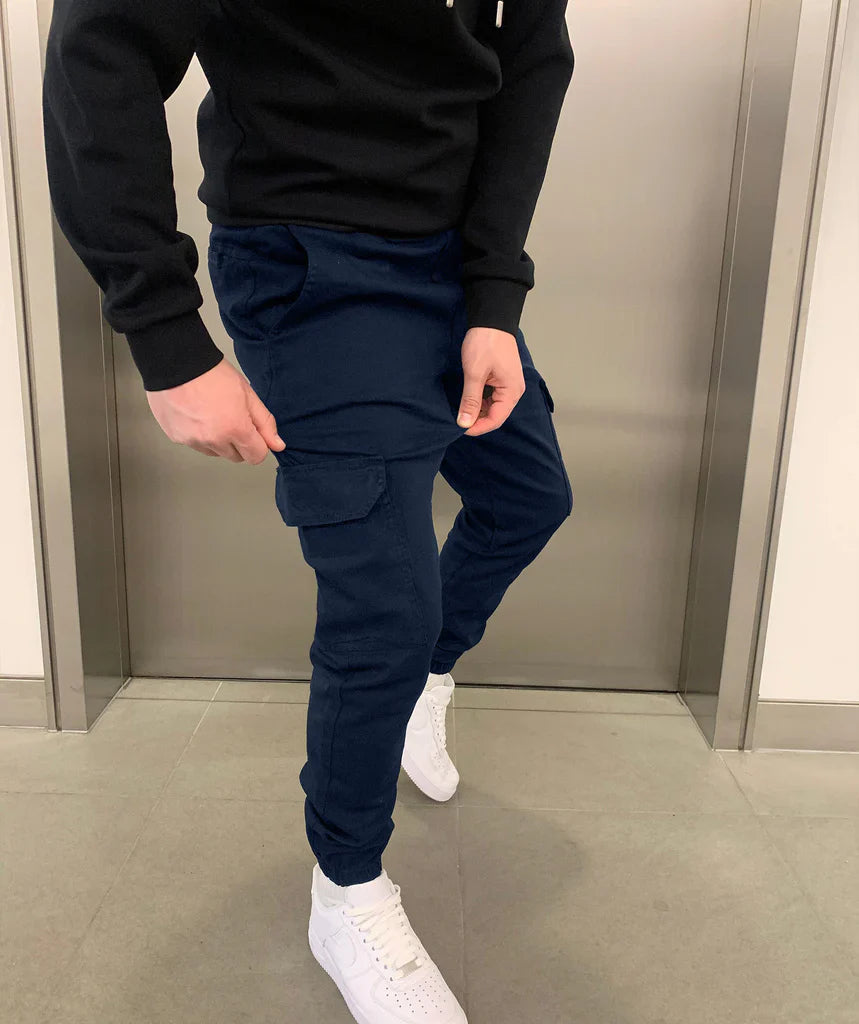 Pantalon Cargo Jogger avec Taille Élastique et Poches Multiples pour Homme | Idéal pour un Usage Quotidien