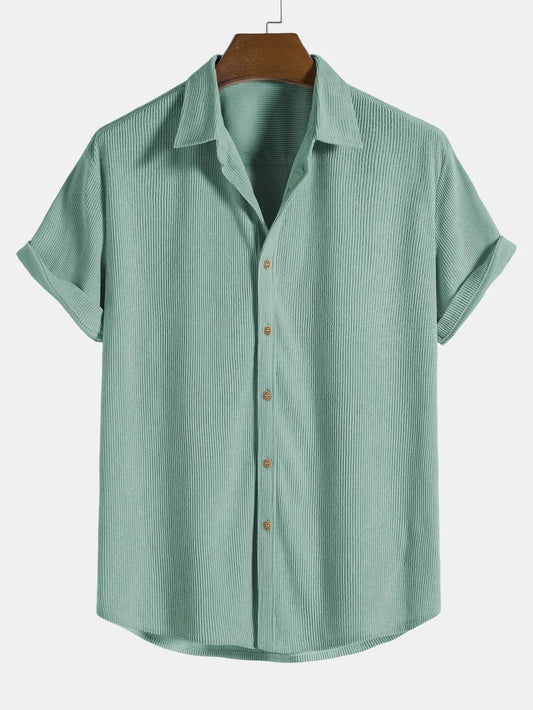 Chemise à Manches Courtes avec Coupe Classique pour Homme | Idéale pour le Printemps et l'Été