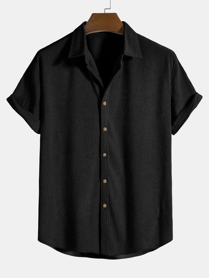 Chemise à Manches Courtes avec Coupe Classique pour Homme | Idéale pour le Printemps et l'Été