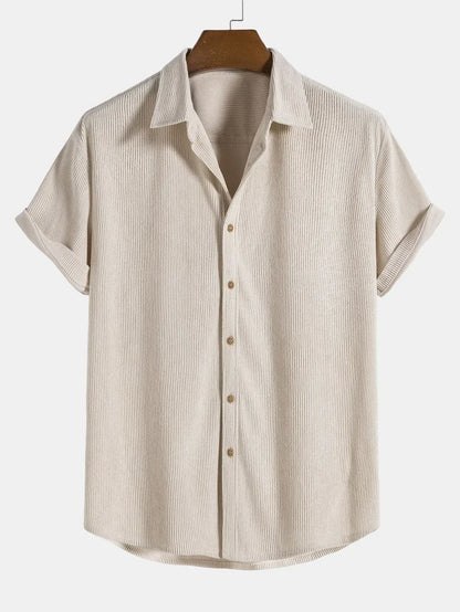 Chemise à Manches Courtes avec Coupe Classique pour Homme | Idéale pour le Printemps et l'Été