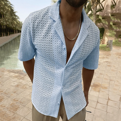 Chemise à Manches Courtes avec Conception Légère pour Homme | Idéale pour l'Été