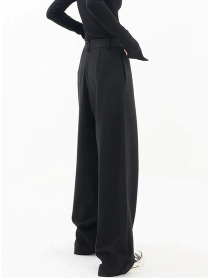 Pantalon Asymétrique à Jambes Larges pour Femme | Idéal pour un Usage Quotidien en Saison Tempérée