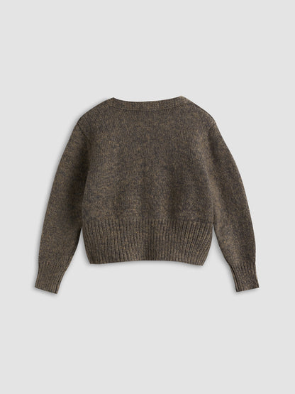Cardigan Court Boutonné avec Encolure en V pour Femme | Idéal pour Superposition