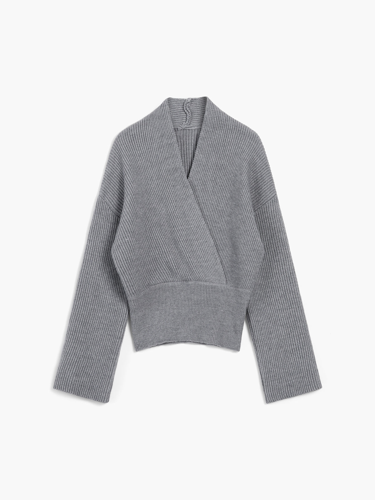 Pull à Coupe Portefeuille avec Col en V Croisé pour Femmes | Idéal pour Bureau et Sorties