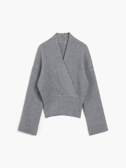 Pull à Coupe Portefeuille avec Col en V Croisé pour Femmes | Idéal pour Bureau et Sorties