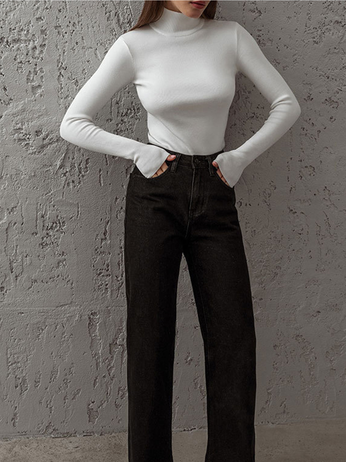 Top À Col Montant Avec Coupe Décontractée Pour Femme | Idéal Pour Le Printemps